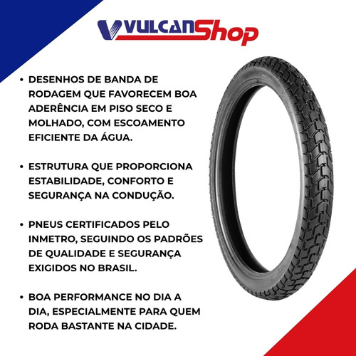 Pneu 90/90-21 Dianteiro C/câmara Lander Xre Tornado Technic
