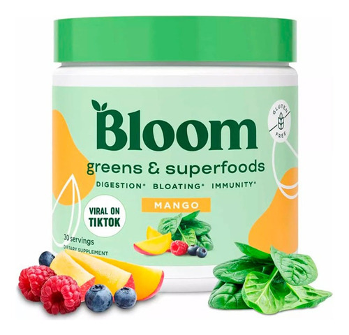Suplemento Bloom Nutrition - Greens & Superfoods Mango