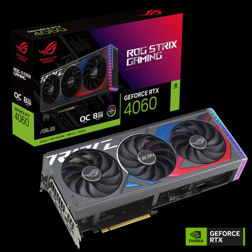 Placa de video Nvidia Asus ROG Strix GeForce RTX 40 Series RTX 4060 OC Edition 8GB