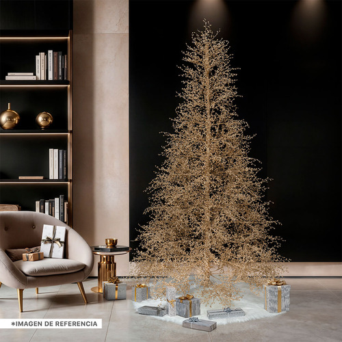 Árbol De Navidad Con Ramas De Bayas Metálicas 2.25m Esquimal