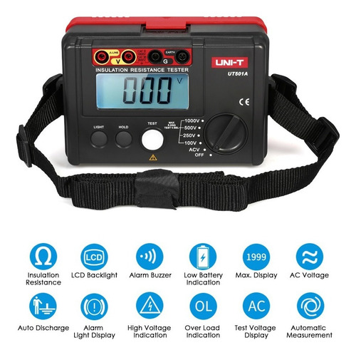 Yy Uni-t Ut501a - Medidor De Resistencia De Aislamiento
