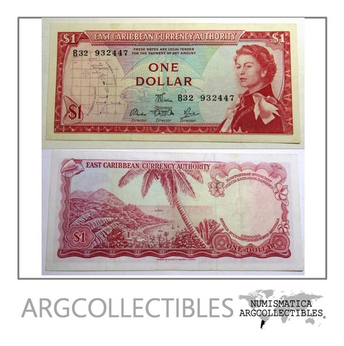 Caribe Del Este Billete 1 Dolar 1965 Pick 13d Vf