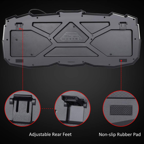 Combo De Teclado Y Mouse Para Juegos Con Retroiluminación