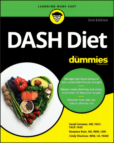 Dash Diet For Dummies, De Samaan, Sarah. Editorial For Dummies, Tapa Blanda En Inglés