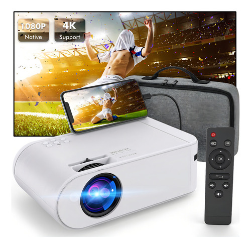 Cinop Mini Proyector Para iPhone, Proyector Porttil De Pelcu