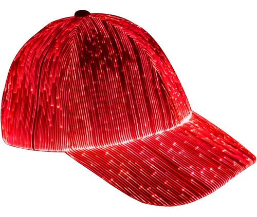 Ruconla Gorra Fibra Óptica Sombrero Led Con 7 Colores Edc