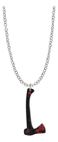 Collar Daga Cuchillo Táctico Dije Cuchillo Navaja Regalo Para Militares Collar Gótico Rock Collar Punk Collar Moda Dijes Plateado Hacha Sangre Halloween