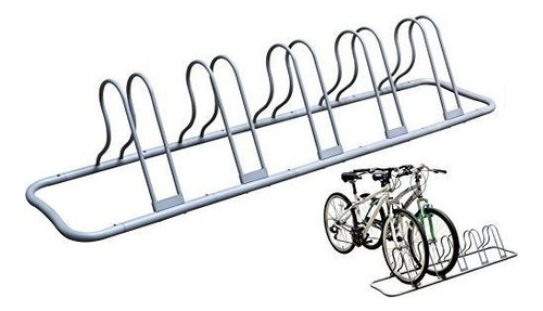 Decobros 5 Bike Bicycle Floor Parking Adjustable Rack Storag