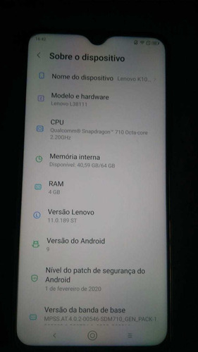 Lenovo K10 Note - 64gb - 3 Cameras