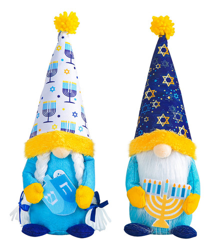 Zh Sroje Y Ornament Hanukkah Doll Rudolph, Sombrero Azul,