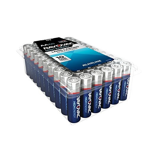 Rayovac Aa 60-pack Pilas Alcalinas De Alta Energía, 815-60p