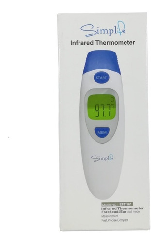 Simplife Termometro Infrarrojo Non Touch Eft-161