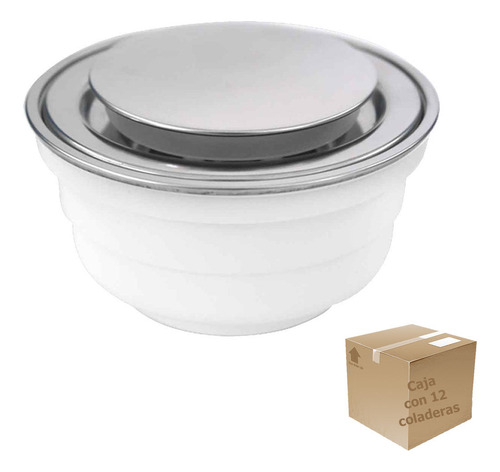 Coladera Universal Boton Push 2249 Acero Inoxidable 12pzs