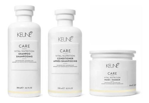 Kit Shampoo Condicionador Máscara Keune Care Vital Nutrition