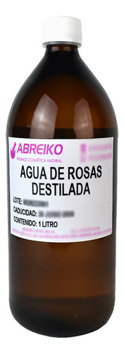 Agua De Rosas 100% Natural (no Artificial) 1 Litro Tipo de piel UNIVERSAL