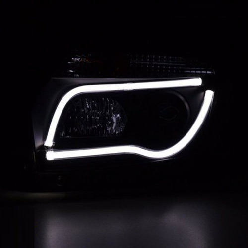 Imagem 2 de 8 de Farol Led Renault Duster 2011 A 2015 Projetor Máscara Negra