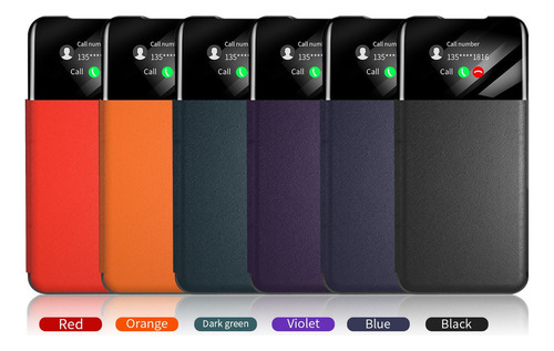 Funda De Teléfono Con Media Ventana Para Samsung S23ultra