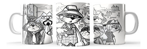 Taza De Cerámica Don Gato Y Su Pandilla Diseño Exclusivo Art