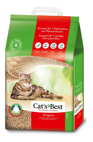 Imagen 1 de 1 de Arena Para Gatos Cats Best 8.6 Kg 20 Litros Biodegradable