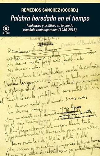 Palabra Heredada En El Tiempo - Sanchez, Remedios, De Sanchez, Remedios. Editorial Akal En Español