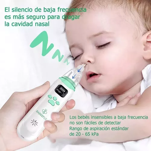 Aspirador Nasal Para Bebé Seguro Eléctrico Muto Limpiador