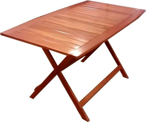 Mesa Plegable 140 Madera Euca Natural Laqueada Exterior