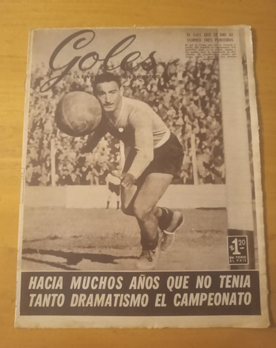 Revista Goles 381 - 4/10/55 Musimessi Boca Lanus