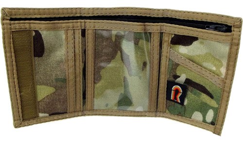 Cartera De Identificación Con Tres Pliegues De Camuflaje Y E