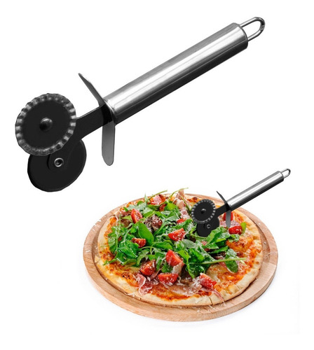 Rueda Corta Ravioles Pizza Fabrica Pastas Acero Inoxid 2en1