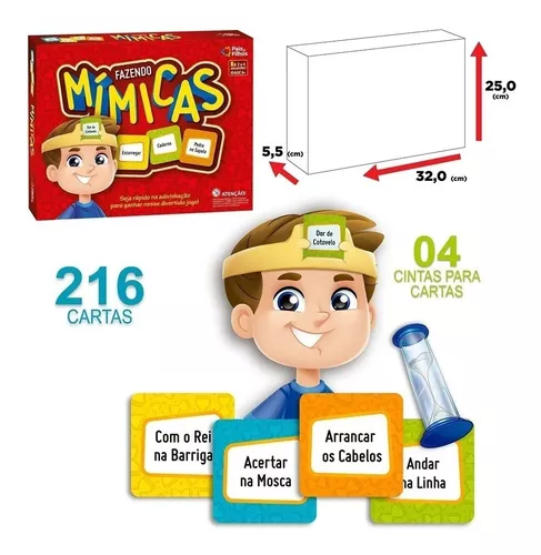 Jogo De Adivinhação Fazendo Mímicas Cartas Presente Crianças