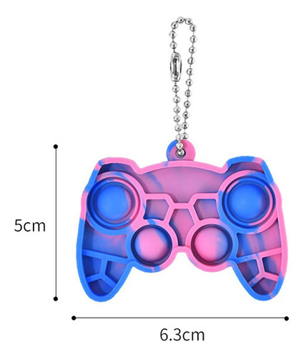 Llaveros Pop It Bubble De 8 Piezas