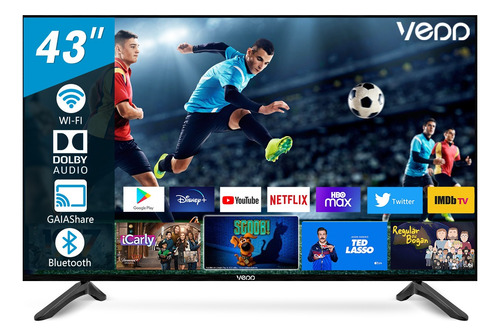 Vedd® Smart Tv De Pantalla 43 Pulgadas Led Tv 2k Televisores