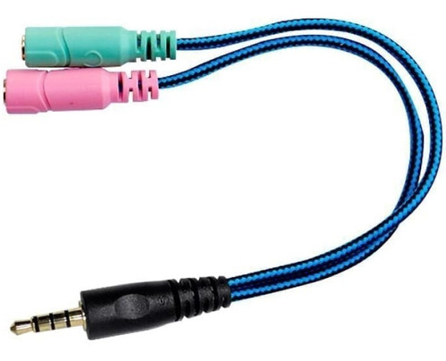 Cable Splitter Adaptador Audio 3,5mm Mic Auricular Pc Ps4