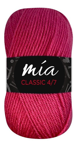 Lana Cashmilon Mia 4/7 X 10 Ovillos De 100grs (1kg) Color Fucsia