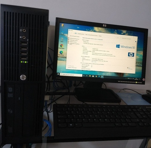 Pc Completo Hp I3 8gb Ram Ssd128gb Win10 Original