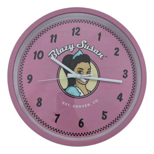 Reloj Rosa De Pared Decorativo Blazy Susan