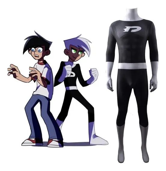 danny phantom y sam disfraz Disfraz De Danny Phantom Cosplay De Daniel Danny Fenton Cosp