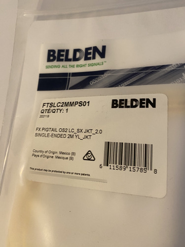 Pigtail Os2 Lc Belden