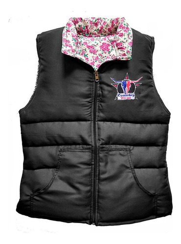 Colete Country Bordado Feminino Dupla Face Cowgirl Rodeo