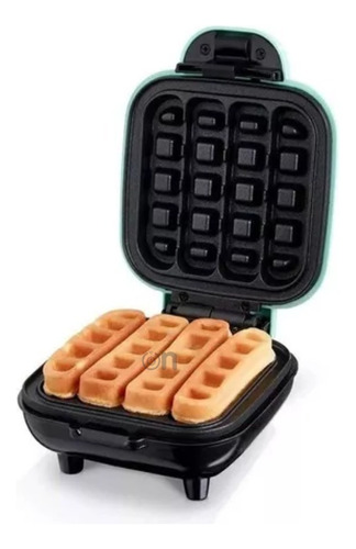 Máquina De Waffle Palitos Mini - Verde 110v