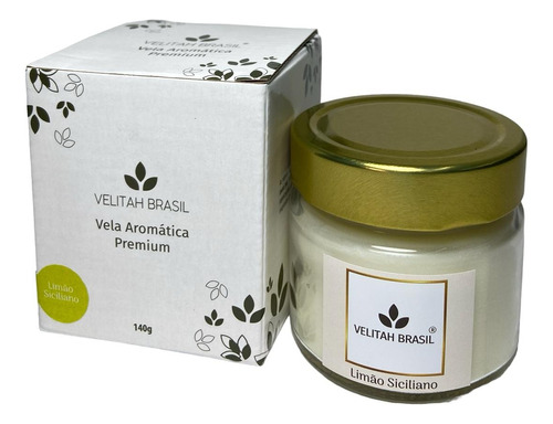 Vela Aromática Premium Limão-siciliano 140g 30h Aromatizada