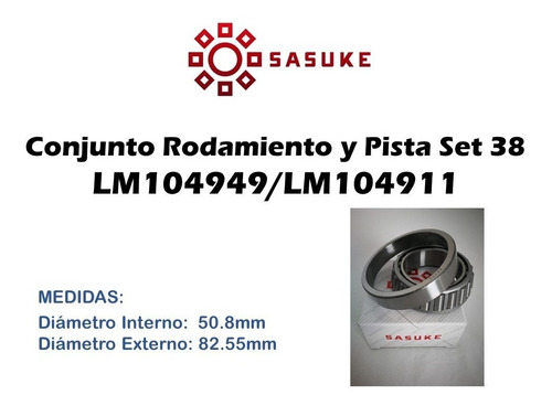 Rolinera Rodamiento Rueda Trasera Ford Triton F350 Set 38