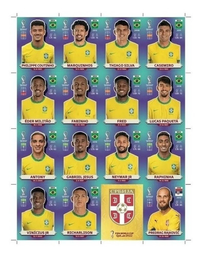 Arquivo Pdf Com Todas As Figurinhas Da Copa Qatar 2022