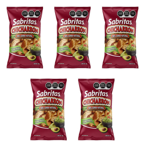 Chicharrón De Cerdo Sabritas 70 G 5 Pzas