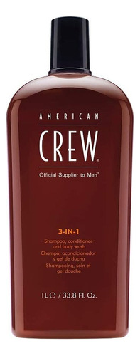  3 In 1 Shampoo Condition Body Wash American Crew Men 1000ml