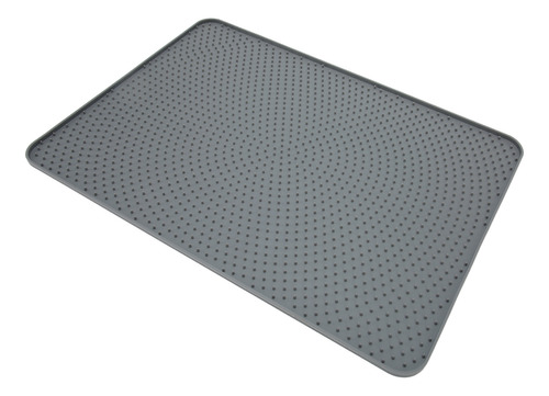 Alfombrilla Impermeable Gris Para Perros, De Silicona Apta P