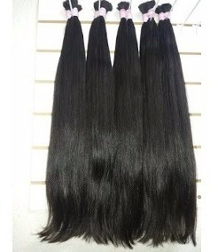 Cabelo Humano 75cm 100gr Castanho Brasileiro