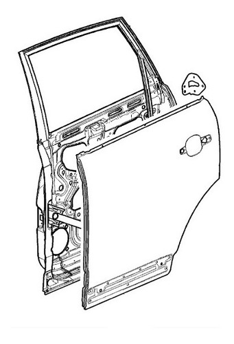 Puerta Trasera Derecha Original Chevrolet Captiva 2008-2017