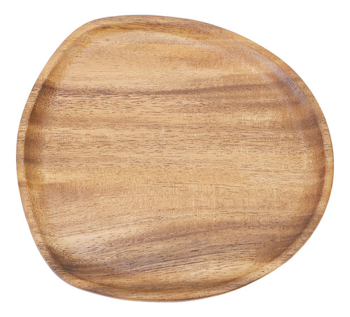Plato Llano De Madera De Nogal De 20 Cm X 20 Cm, Único, Esti
