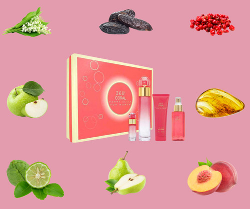 Perfume Perry Ellis Set Coral Edp Spray 100 Ml Para Mujer
